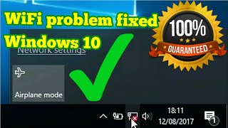 How To Fix wifi is not Connecting and Not Working on my laptop windows 10 [upl. by Barrie]