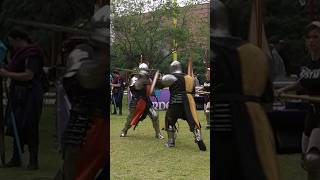 Sword ⚔️ amp Shield 🛡 MELEE DUEL buhurt medievalcombat medievalmma [upl. by Chema]