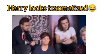 Harry styles epic reactions when asked about his hair being fake harrystyles youtube [upl. by Dumah371]