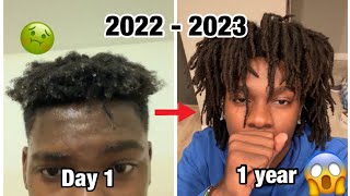 MY 1 YEAR FREEFORM TO DREADS JOURNEY  2022  2023 [upl. by Roselin]