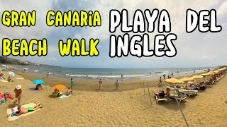 Beach Walk Playa del Ingles Gran Canaria with an Insta360 X3 [upl. by Ion989]