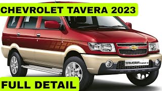 CHEVROLET TAVERA 2023 FACELIFT  Features Safety Price Detail Review [upl. by Cull]