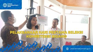 Kakanwil Kemenkumham Masjuno Jabar Tinjau Pelaksanaan Hari Pertama Seleksi Kompetensi Bidang [upl. by Erlandson]