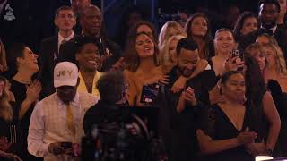 Watch JOHN LEGEND CHRISSY TEIGEN JON BATISTE amp Audience Reactions At The 2024 GRAMMYs [upl. by Broder637]