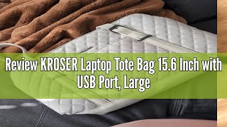 Review KROSER Laptop Tote Bag 156 Inch with USB Port Large Work Tote Bag Computer Shoulder Bag for [upl. by Kcod]