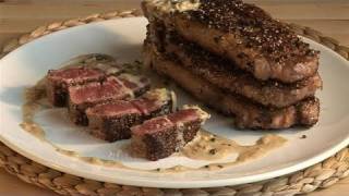 How To Cook Steak Au Poivre [upl. by Farrica919]