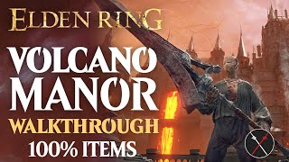 Volcano Manor Walkthrough ALL NPC Secrets All Items Elden Ring Playthrough Guide [upl. by Mayap]