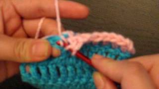 Crochet Help  Changing ColorsYarns amp Weaving in as you go [upl. by Vial]