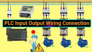 PLC Wiring Tutorial for Beginners  Motor Sequence Control Circuit  PLC Wiring Connection [upl. by Anawat]