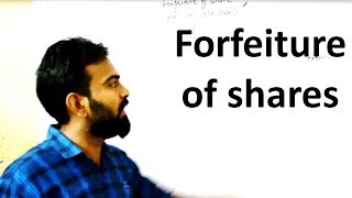 What is Forfeiture of Share  forfeiture entries Concept  means etc [upl. by Nnahtebazile208]