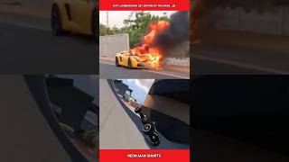 WTF Lamborghini Set on FIRE by this Man😨 shorts [upl. by Onailerua]