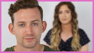 Male To Female MTF Transgender Makeup Tutorial  No HRT  Casey Blake [upl. by Nich81]