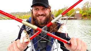 Fishing like this feels like Cheating Fall bite Ohio river [upl. by Rhody]