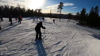 Snöberget Direkt Express lift och lång nedfart 2700 meter Romme Alpin [upl. by Keily506]