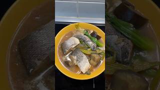 Sinigang of Branzino branzino fishsoup fishrecipe pesceincucina sinigang sinigangnaisda soup [upl. by Poucher]