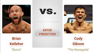 Brian Kelleher VS Cody Gibson  UFC Fight Night Preview amp Picks  Pinoy Silent Picks [upl. by Addi]