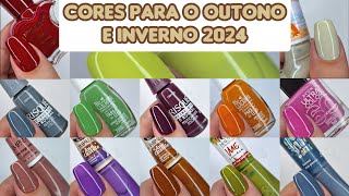 CORES DE ESMALTE PARA O OUTONO E INVERNO DE 2024 [upl. by Diandre560]