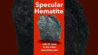 Specular Hematite Mineral IDd [upl. by Wivinah693]