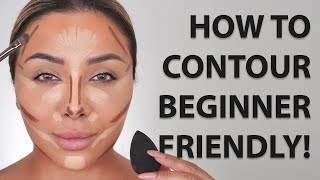 HOW TO CONTOUR YOUR FACE FOR BEGINNERS 2022  NINA UBHI [upl. by Arny]