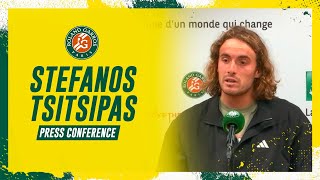 Stefanos Tsitsipas Press Conference after Round 3  RolandGarros 2023 [upl. by Rafaelia129]