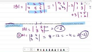 Matrices Linear Algebra  Properties of Determinants Singular and NonSingular Matrices  Part5 [upl. by Ermey672]