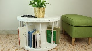 Spinning Table From A Discarded Cable Reel [upl. by Immij392]