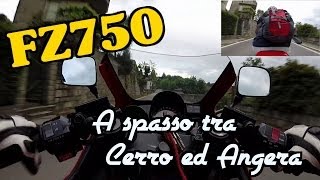 A spasso tra Cerro ed Angera Yamaha FZ 750 [upl. by Ambie635]