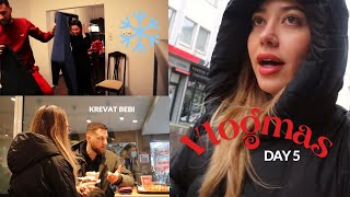 Veshtiresit e nje cifti ne Gjermani ngaterrojme krevatin bie bore gatime Vlogmas 5 Adisa Gjo [upl. by Brana]