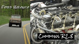 Driving a Cummins R28 in a Ford Bronco [upl. by Noyar228]