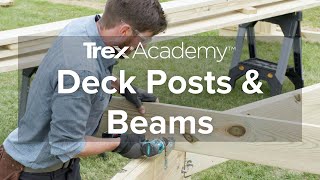 How to Install Deck Frame Beams and Posts  Trex Academy [upl. by Eem]