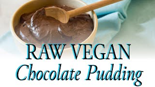 Raw Vegan Chocolate Pudding No Nuts [upl. by Aneras]