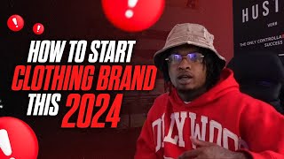 How to start clothing brand 2024 [upl. by Ameg]