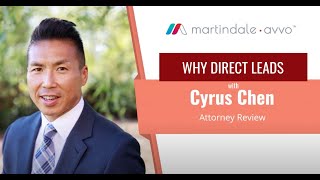 MartindaleAvvo Direct Leads  Attorney Cyrus Chen [upl. by Aedrahs]