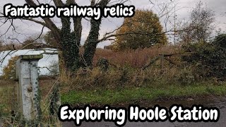 Exploring Hoole Railway station abandoned site with some fantastic relics left  Preston Southport [upl. by Ettenal]