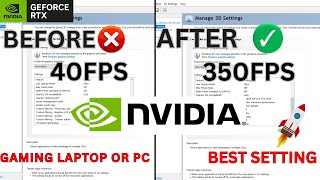 🔧 BEST NVIDIA Control Panel Settings For GAMING RTX 2050 All Asus TUF Gaming Laptop UPDATED 2024 [upl. by Aetnuahs956]