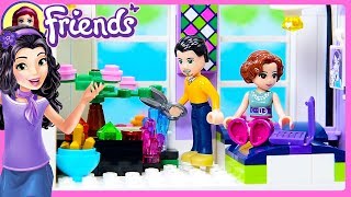 CUSTOM Parents Room for Emmas House Lego Friends Renovation Build DIY Craft Kids Toys [upl. by Swart]