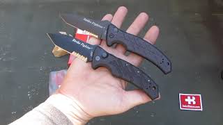 ontario strike fighter military grade auto knife [upl. by Ahtebat]