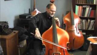 Thierry Barbe plays his new double bass from Laurent Demeyere luthier in Troyes France [upl. by Alcock]