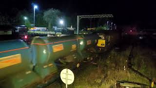 Network Rail RHTT Move Direct Rail Services 66422 tnt 66108 3J11 from Barrow Carnforth 07102024 [upl. by Royal]