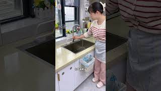 Easy Sink Cleaning Tips  Filter Rack for Leftovers amp WallMounted Dish Soap Storage [upl. by Akenahs490]