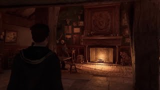 Hogwarts Legacy Three Broomsticks  Ambient Muffled Conversationsfire to RelaxStudy  50 Minutes [upl. by Ennaylil]