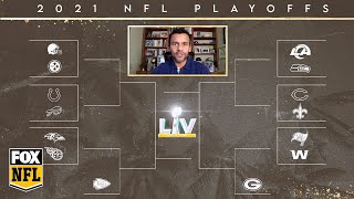 2021 NFL Playoff Bracket with Jason McIntyre  FOX NFL [upl. by Delila321]