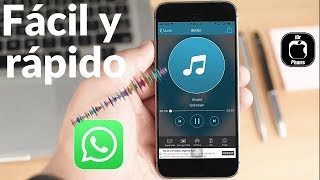 Cómo enviar música por WhatsApp en iPhone [upl. by Waugh]