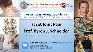 İON 435 Lecture Schneider Facet Joint Pain 08042024 [upl. by Festus]