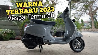 Warna terbaru Vespa LX 2023 grey kinclong banget [upl. by Bushweller]