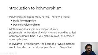 Lec191  Polymorphism with Example [upl. by Nicolai]