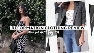 REFORMATION CLOTHING REVIEW amp TRYON  Is this sustainable brand worth it  Mademoiselle [upl. by Yetak938]