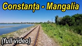 ConstantaMangalia full rearviewTrainrideZugfahrt [upl. by Luhe989]