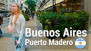 Buenos Aires Argentina 🇦🇷🇦🇷 Puerto Madero  Walking tour 🔴 90 minutes Travel Guide  Virtual Trip [upl. by Buddie]