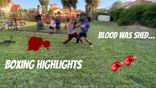 BOXING HIGHLIGHTS Sht Got Serious [upl. by Kinna]